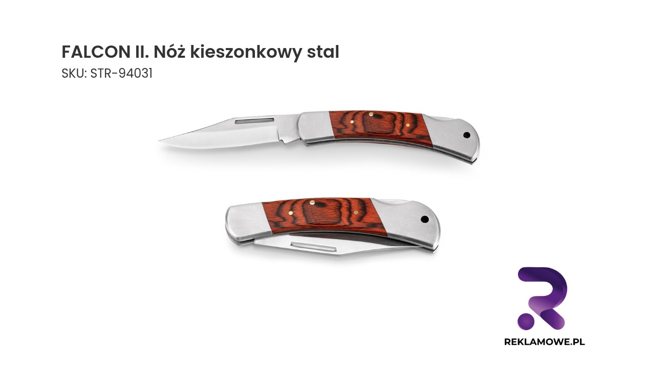 Nóż kieszonkowy Falcon II wykonany ze stali