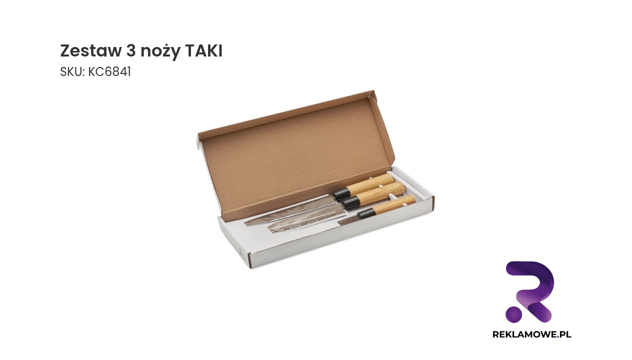 Zestaw trzech noży marki TAKI