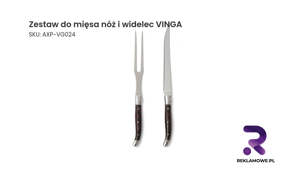 Zestaw do mięsa, nóż i widelec VINGA Gigaro Zestaw do mięsa nóż i widelec marki Vinga