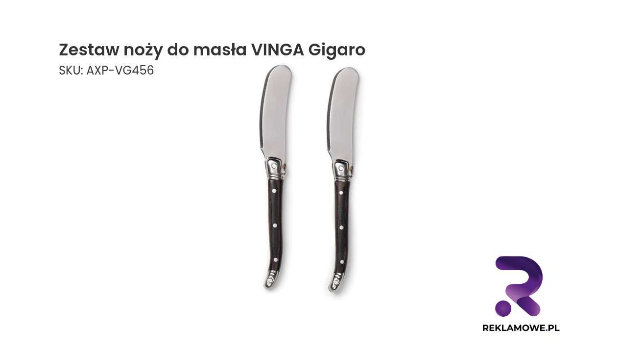 Zestaw noży do masła VINGA Gigaro w eleganckim wydaniu