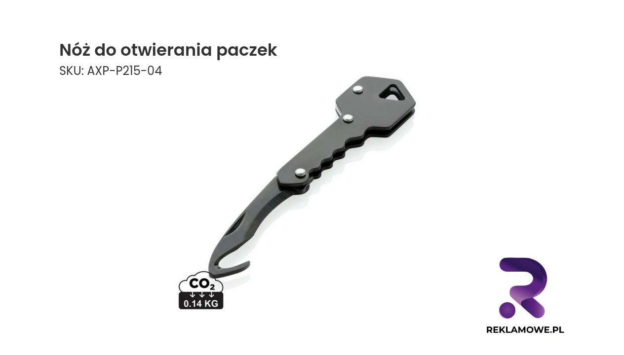 Nóż do otwierania paczek na białym tle