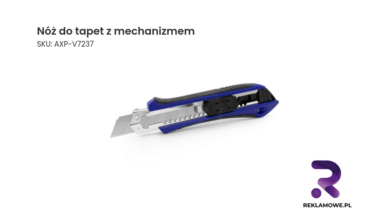 Nóż do tapet z mechanizmem o ostrych ostrzach