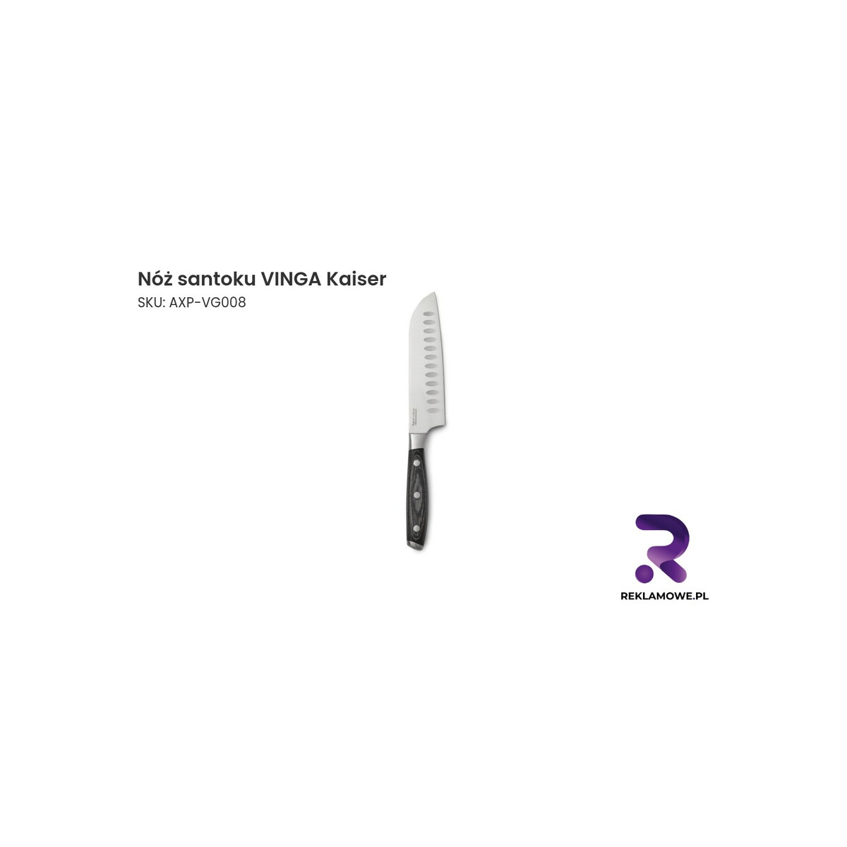 Nóż santoku VINGA Kaiser – uniwersalny nóż kuchenny do precyzyjnego krojenia