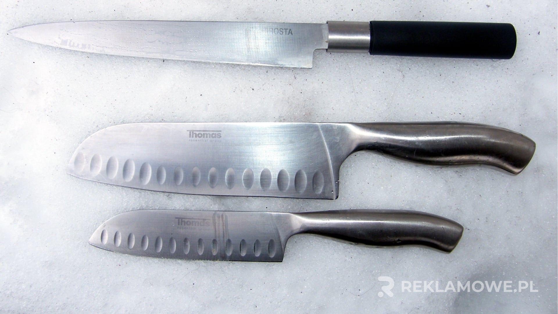 Noże reklamowe używane do promocji marki